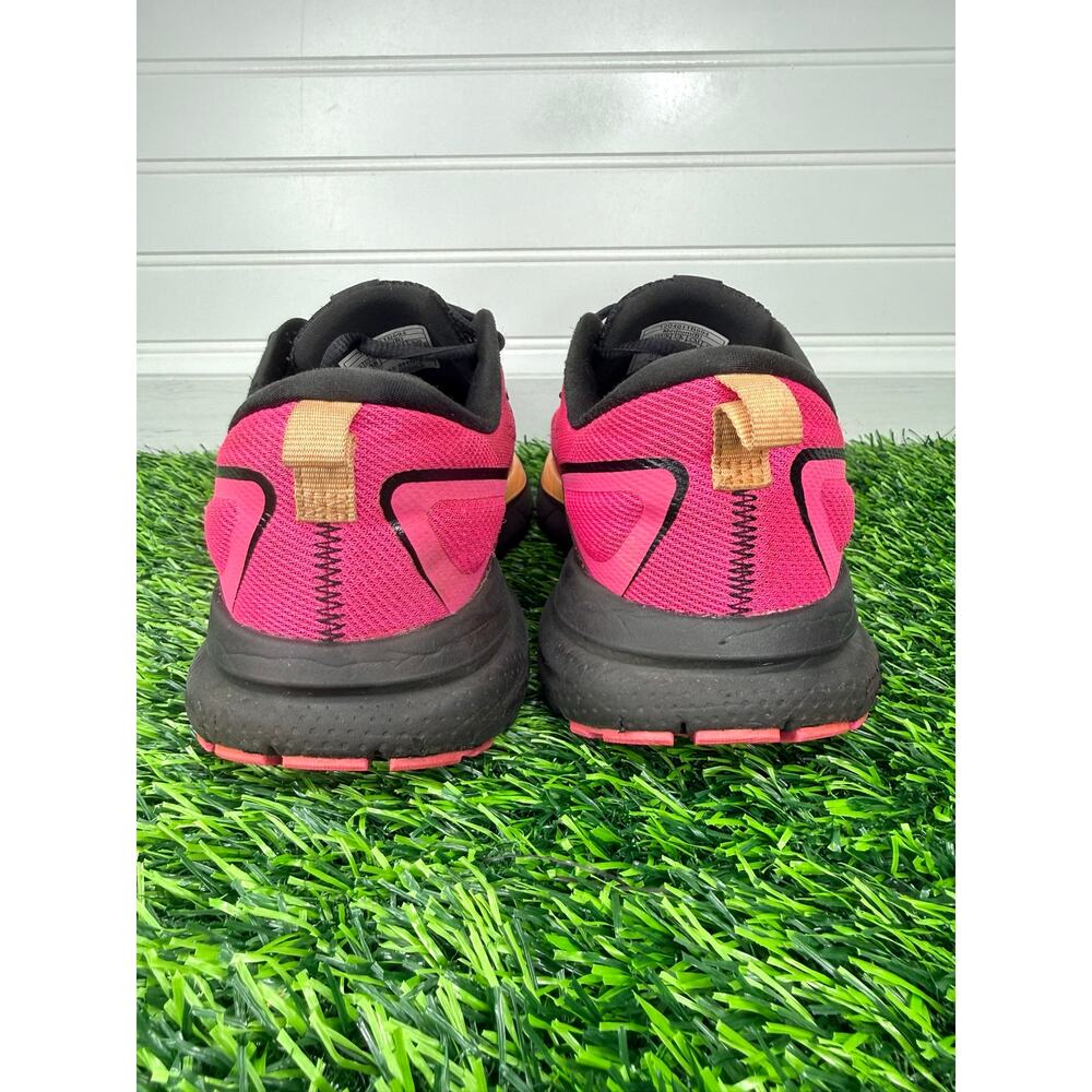 Brooks Trace 3 Women’s 7 B Pink Glo Black Orange Running Shoes 1204011B694 - Picture 4 of 7
